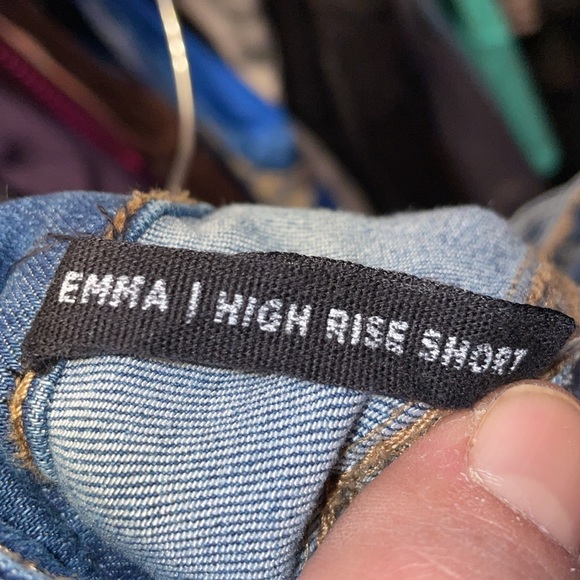 BlueNotes Emma High Rise Short shorts size 14 perfect shape denim shorts Jean - Picture 9 of 10